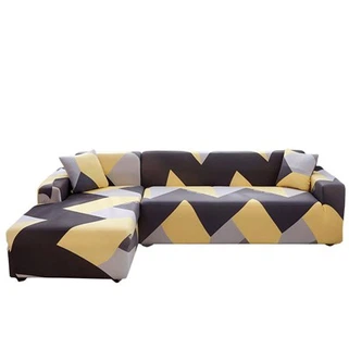 Narzuta na sofę segmentową z nadrukiem